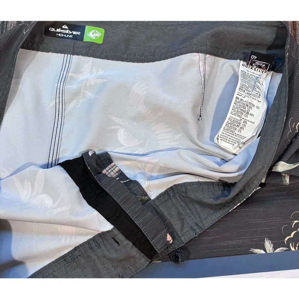 Quiksilver Surfstick Division Scallop 19" Board Shorts Swim Trunks 40 - Picture 6 of 9